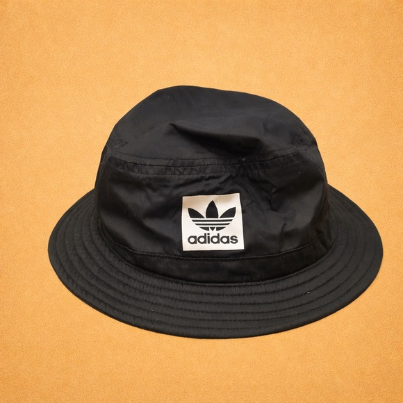 Adidas Originals Black Trefoil Bucket Hat - Picture 3 of 5